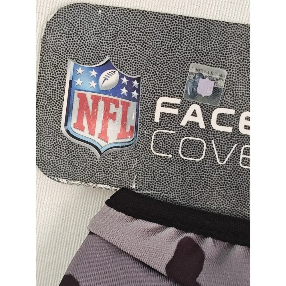 LAS VEGAS RAIDERS FACE MASKS COVERS LICENSED WASHABLE REUSABLE OSFM NEW 2PK CAMO